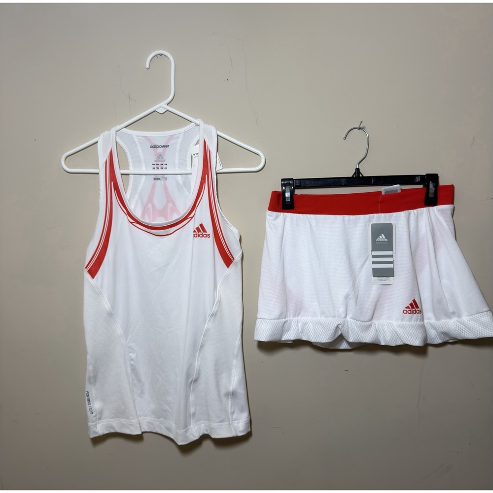 NWT Adidas Formotion ClimaCool  Tennis Skirt with Shorts & Barricade Tank Small